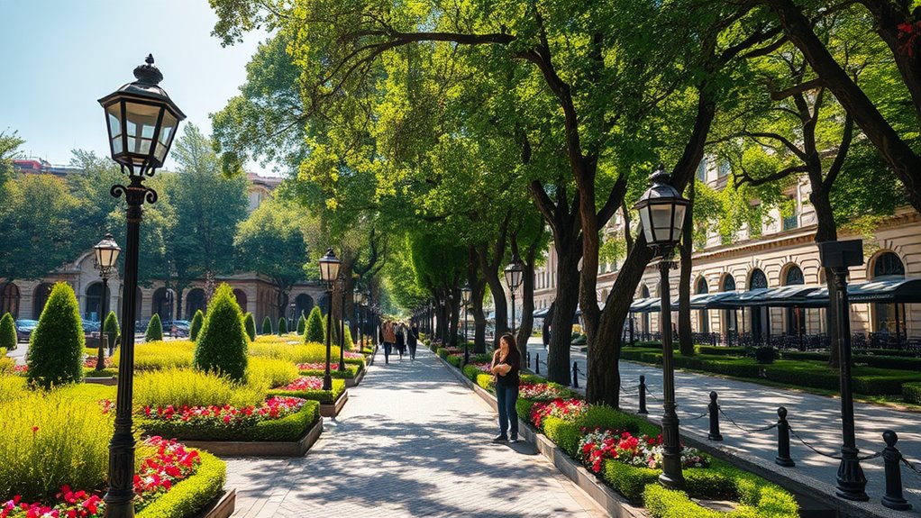 lush parks and historic gardens