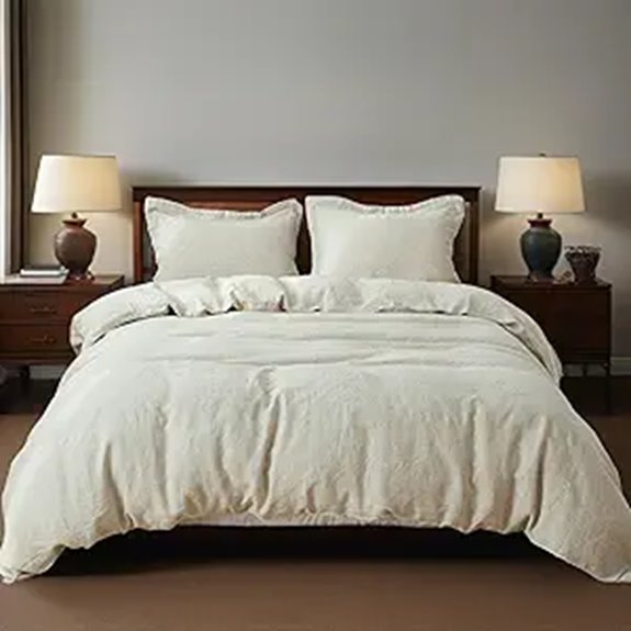 Simple&Opulence Linen Duvet Cover Set with Pillowcases