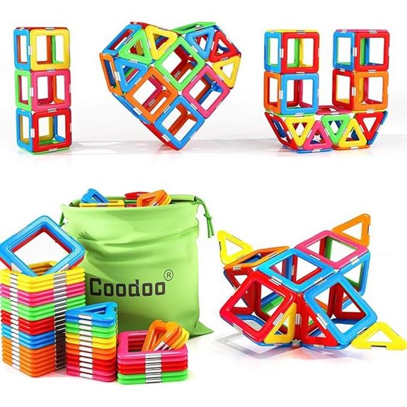 Coodoo Magnetic Blocks STEM Toys for Toddlers