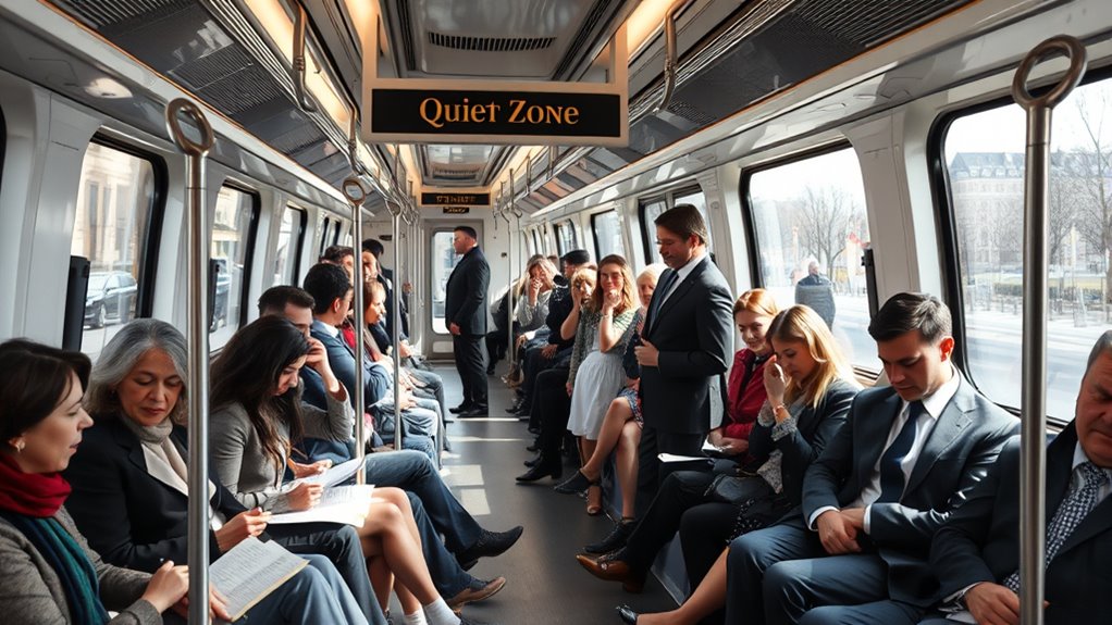 maintain respectful quiet behavior