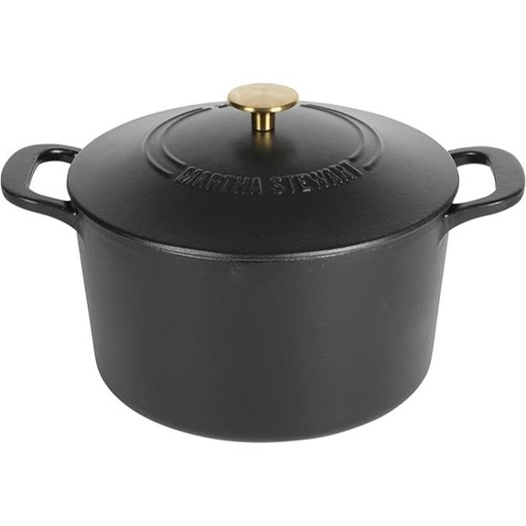 Martha Stewart Gatwick 7-Quart Enamel Dutch Oven