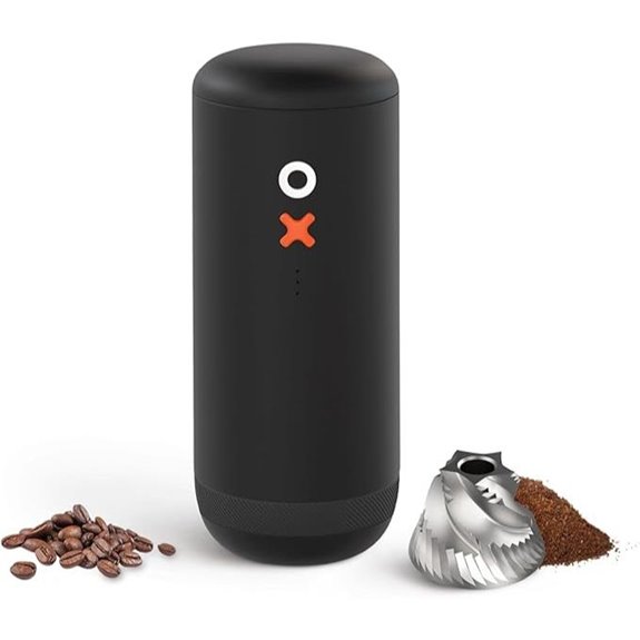 Nuttii Burr Electric Coffee Grinder (Matte Black)