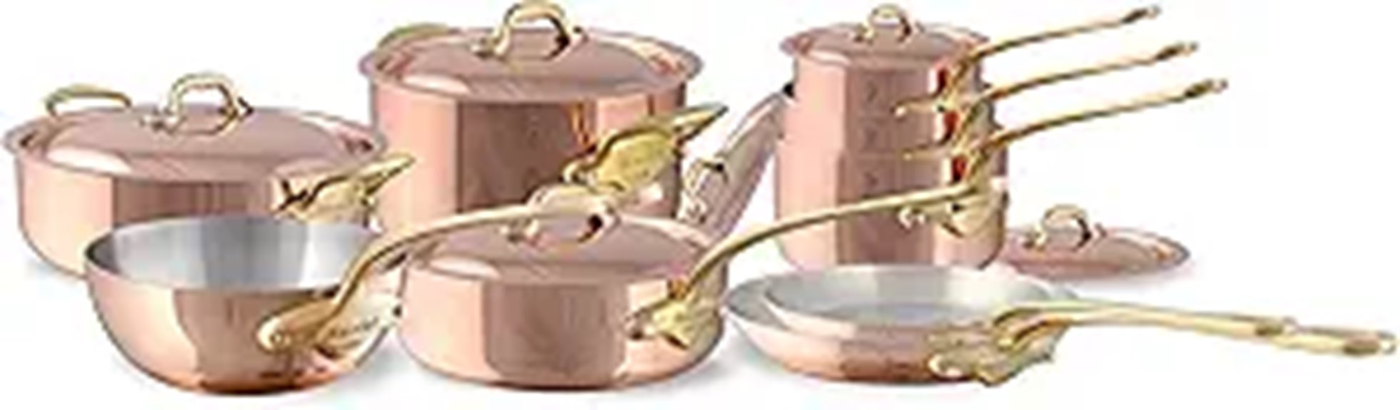 Mauviel Heritage 150 Copper & Stainless 3-Piece Cookware Set'Heritage 150 Copper & Stainless Cookware Set