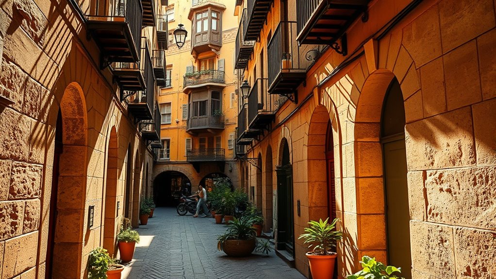 medieval streets and architecture