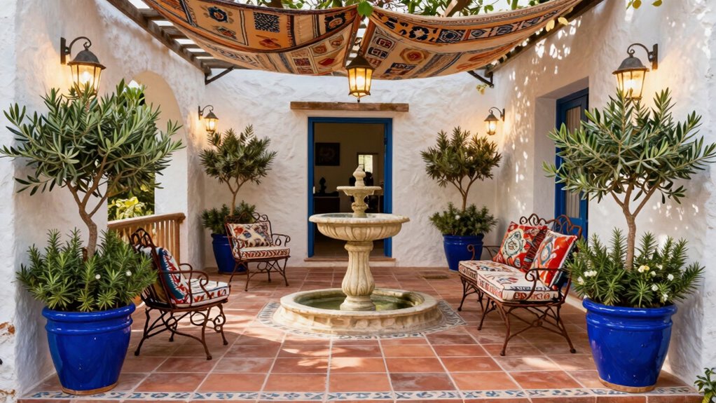 mediterranean european patio design