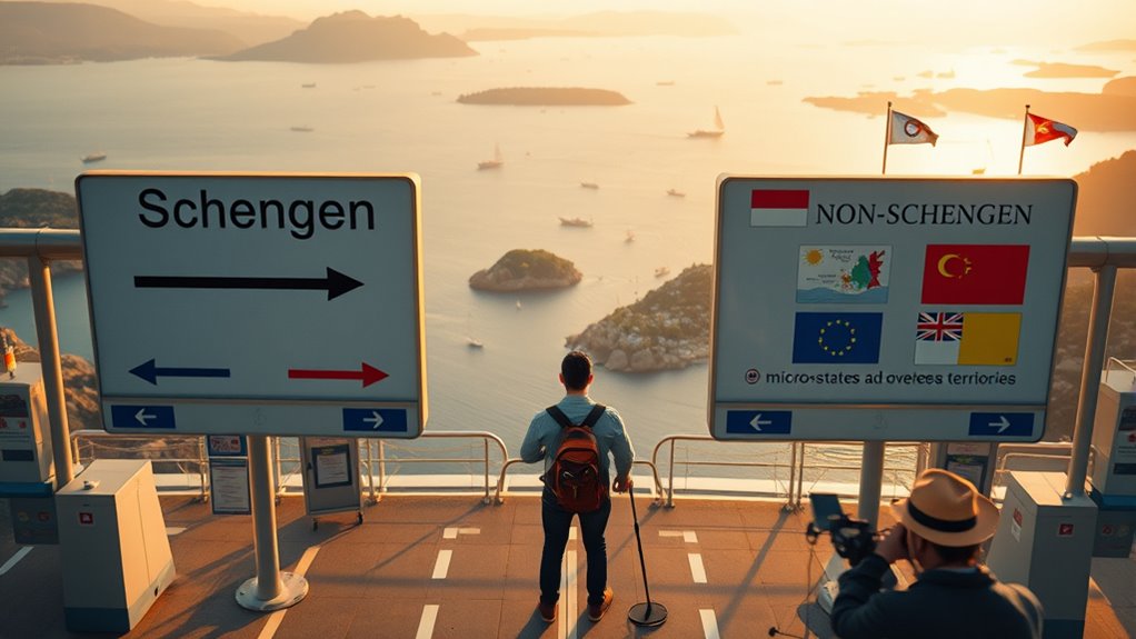 microstates and territories border rules