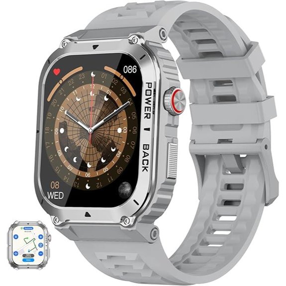 Military GPS Smart Watch with Fitness & Navigation