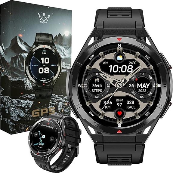 Military GPS Smart Watch with GPS and Fitness Features