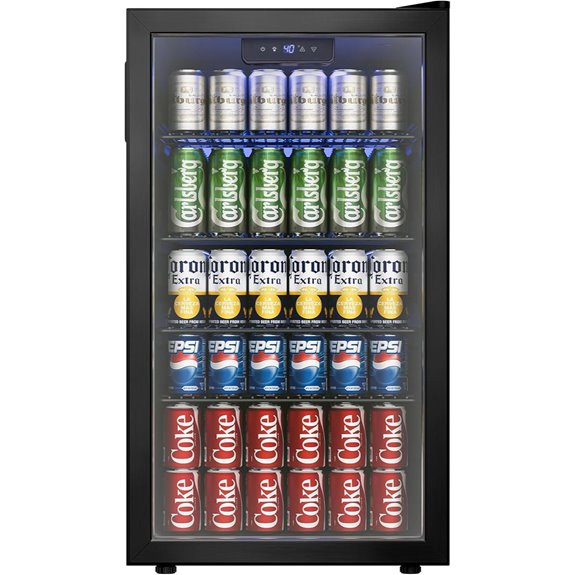Beverage Cooler Mini Fridge for Wine Soda Beer