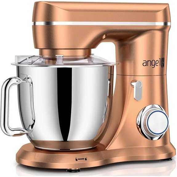 Mini Angel Stand Mixer 10-Speed 5QT Champagne