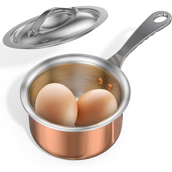 Macevia Mini Copper Sauce Pan with Lid