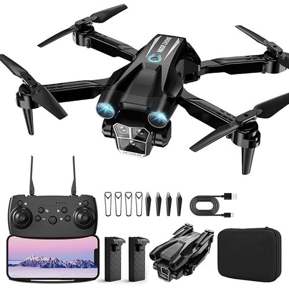 Mini HD Camera Drone with 2 Batteries and Carrying Case