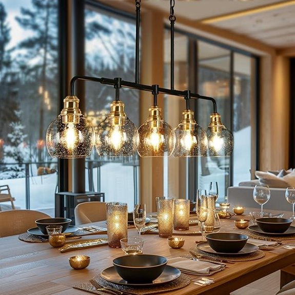KSANA Modern 5-Light Farmhouse Chandeliers for Dining