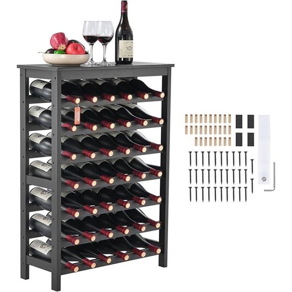 modular bamboo wine storage