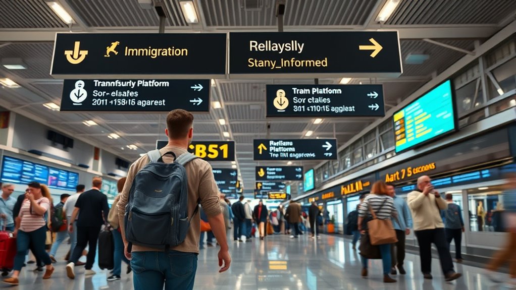 monitor signs and updates