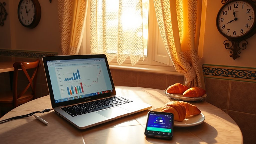 monthly utility and internet costs