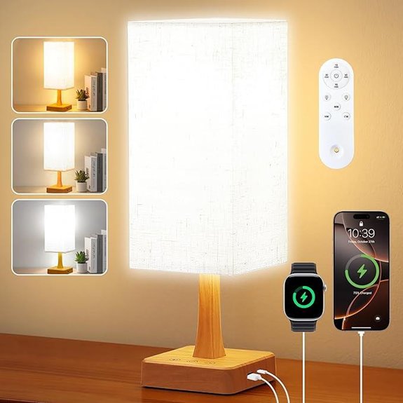 Light Therapy Lamp with Remote 3 Colors 5 Brightness Levels