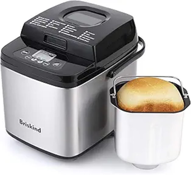 19-in-1 Compact Bread Maker with Multiple Functions