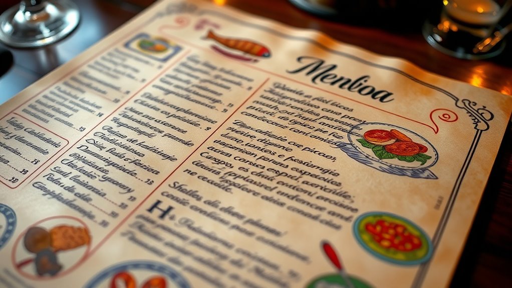 navigate spanish menu sections