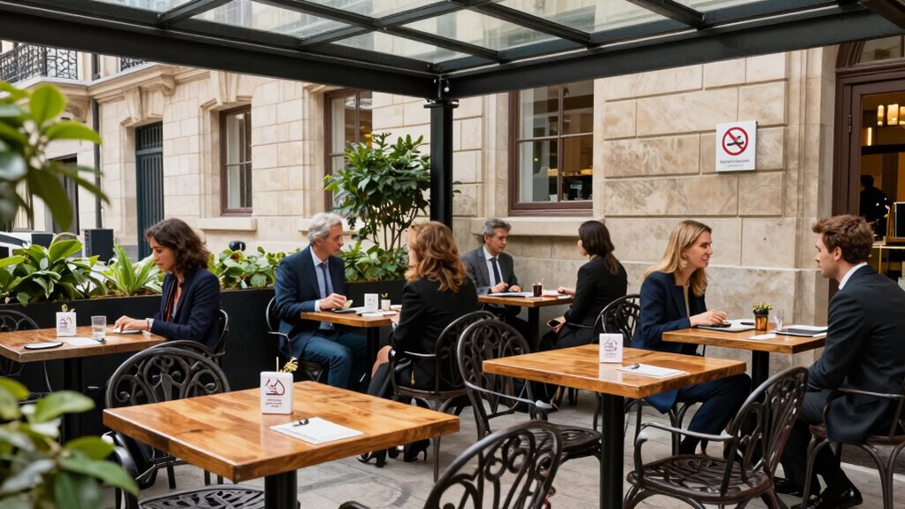 no smoking in designated areas