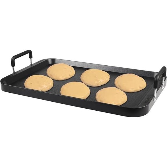 Flat Top Grill - Non-Stick Stovetop Griddle Aluminum Dishwasher Safe