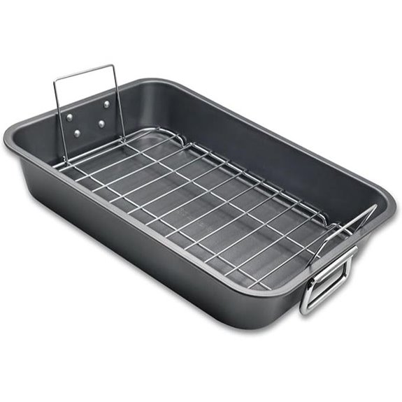 Roasting Pan with Rack Non-Stick Dishwasher Safe
