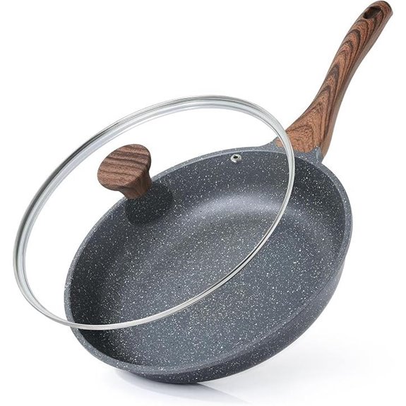 SENSARTE Nonstick Frying Pan with Lid (8 inch)