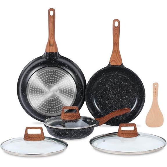 ESLITE LIFE Nonstick Ceramic Frying Pan Set
