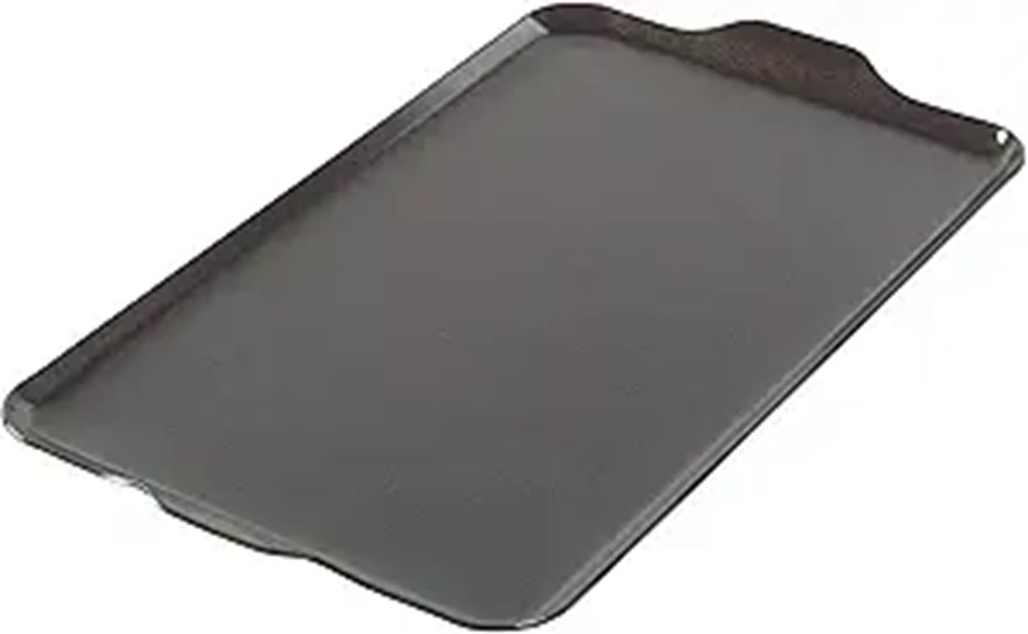 Nordic Ware Two Burner Griddle 10.3 x 17.4 inches Non-Stick Black