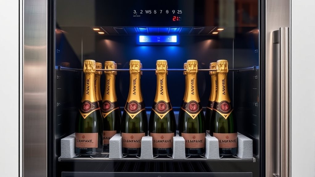 optimal champagne storage conditions