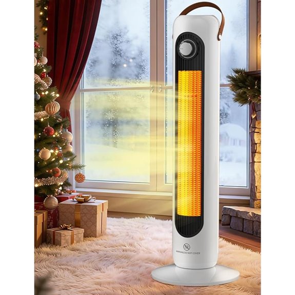 Outdoor Patio Heater with Oscillating & Safety Features