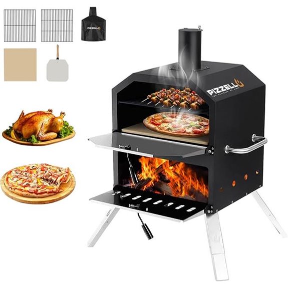PIZZELLO Outdoor 16 Wood-Fired Pizza Oven
