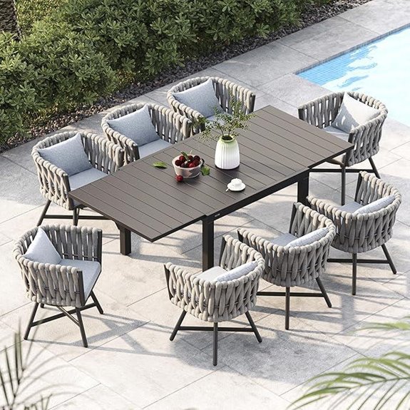 Grand Patio 9-Piece Outdoor Dining Set for 8