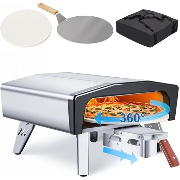 MELLCOM 20 Outdoor Gas Pizza Oven with Accessories