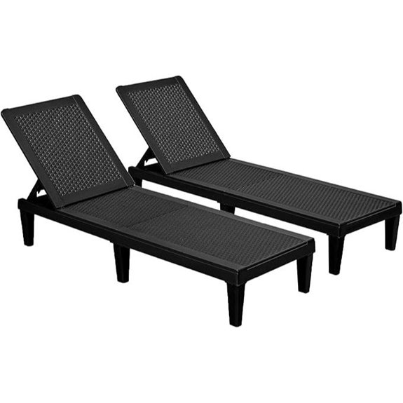 Devoko Outdoor Chaise Lounge Set of 2