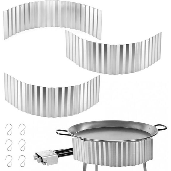 Paella Gas Burner Windshields for Outdoor Cooking
