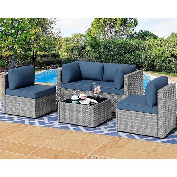 Shintenchi 5-Piece Outdoor Patio Furniture Set