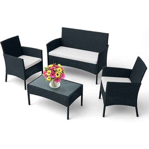 EconoHome 4-Piece Outdoor Patio Furniture Set