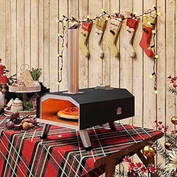 YITAHOME 12 Outdoor Pellet Pizza Oven with Accessories