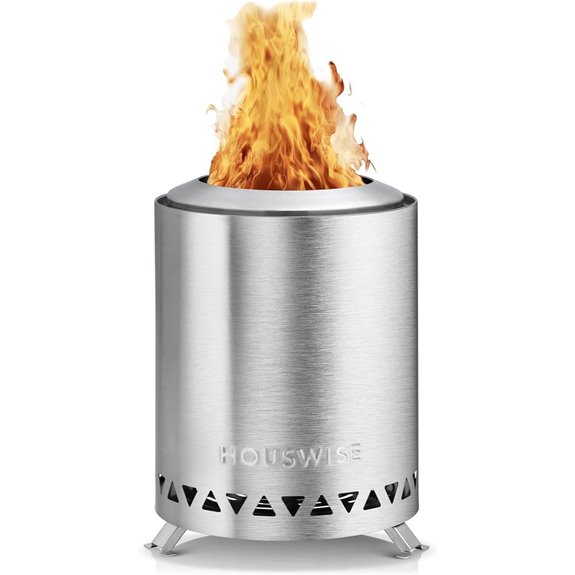 Houswise Smokeless 8-Inch Outdoor Tabletop Fire Pit
