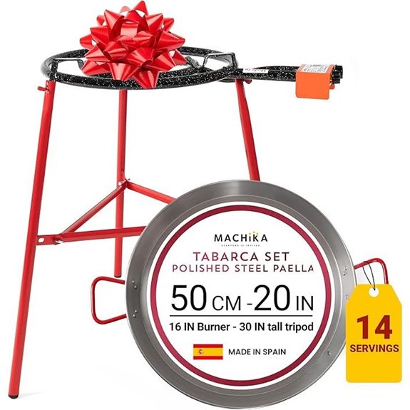 Machika Paella Kit with Pan and Burner Set