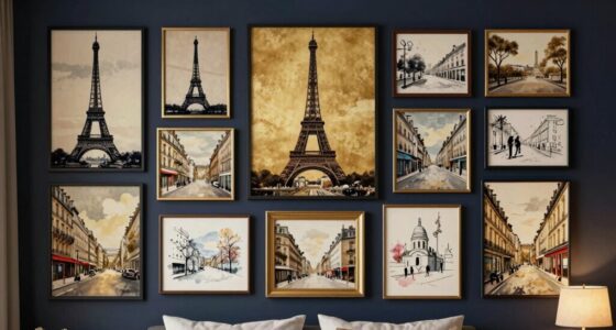 paris bedroom wall art
