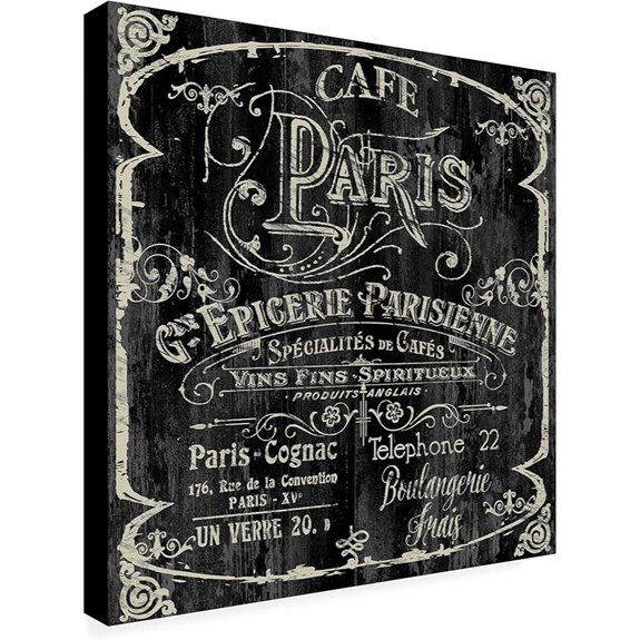 Wrapped Canvas Wall Art - Paris Bistro VI 14x14