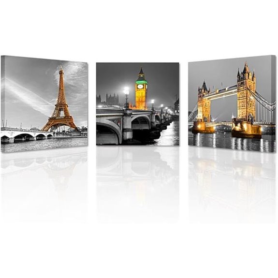KREATIVE ARTS Paris Eiffel Tower Canvas Wall Art