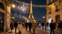 paris new year crowds
