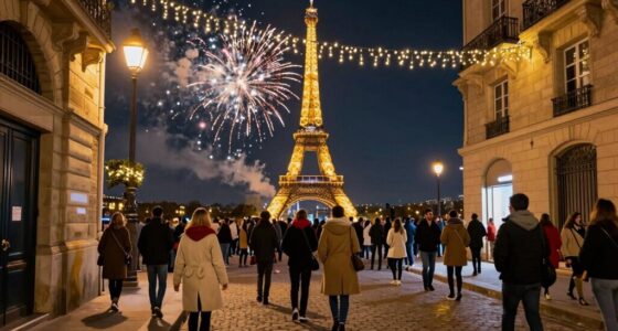 paris new year crowds