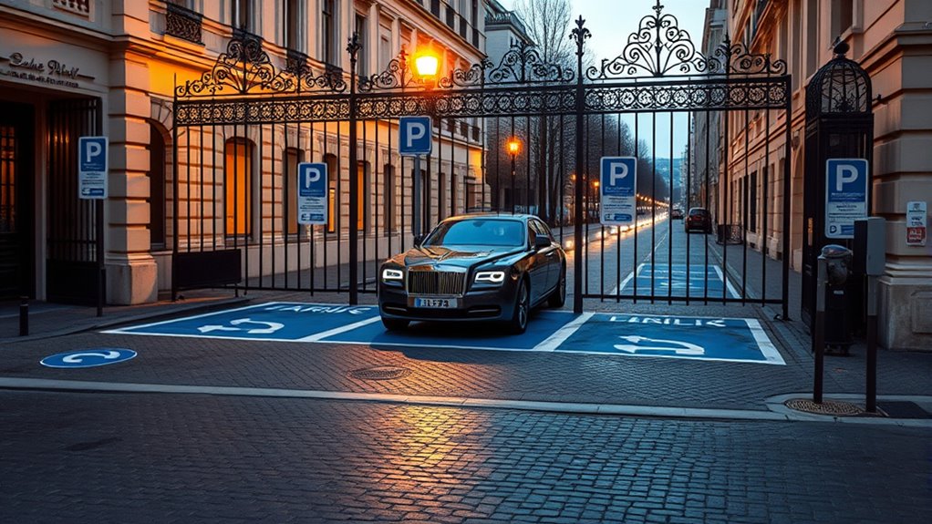 park securely in authorized areas