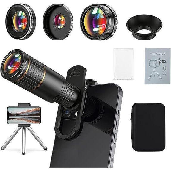 Phone Camera Lens Kit with 22X Telephoto & More