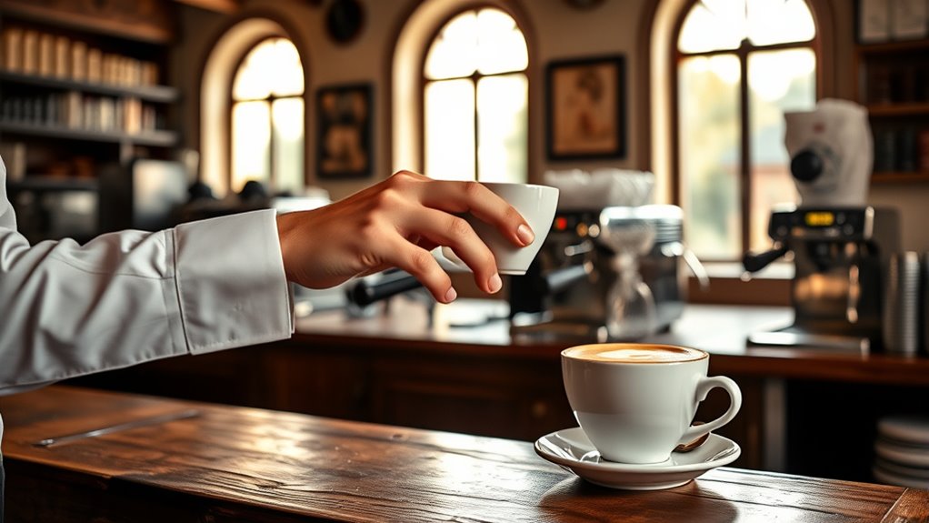 polite quick coffee ordering