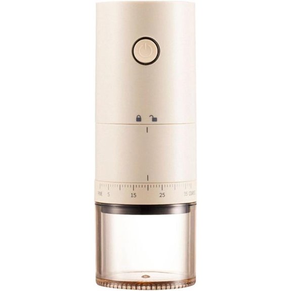 Portable Electric Coffee Grinder with Adjustable Settings